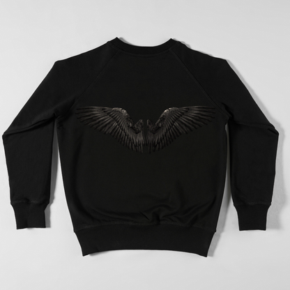 Black Angel Wings Digital Art | Spiritual Wall Décor, DIY Crafts and Meaningful Gifts for Modern Interiors Gift - ForArtHunters