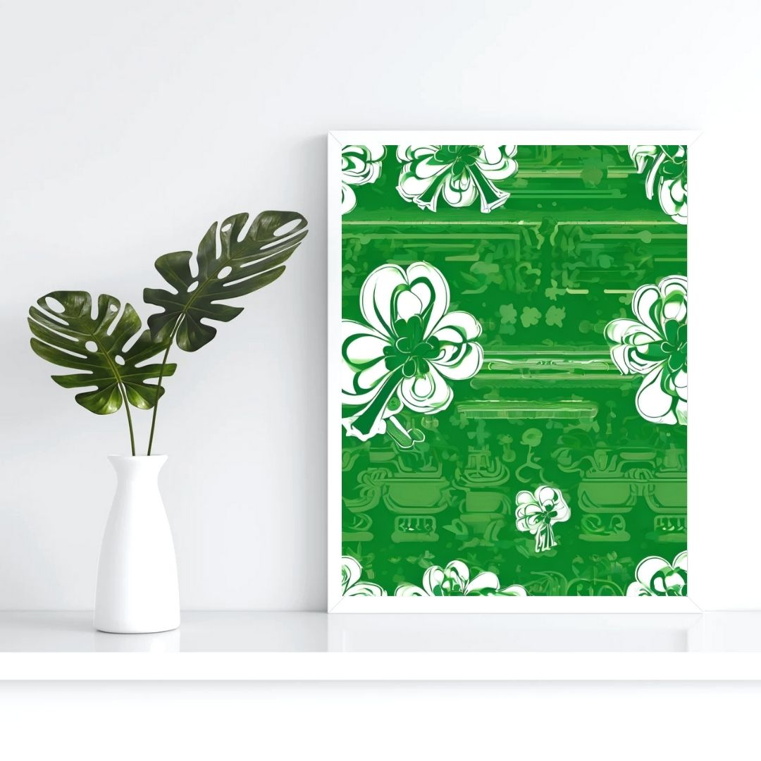 Lucky Clover Pattern – St. Patrick’s Day Décor and Creative Digital Download for DIY Crafts and Gifts - ForArtHunters