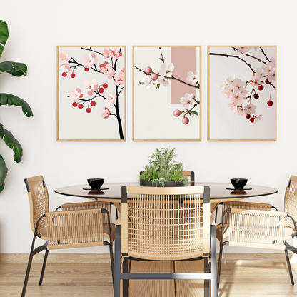  Serene cherry blossom art collection – printable nature wall decor for peaceful spaces