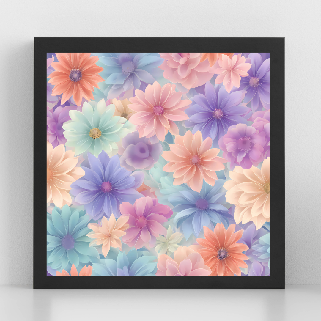 Pastel Floral Art – Dreamy Digital Download, Elegant Floral Wall Art for Home Décor & DIY Projects - ForArtHunters