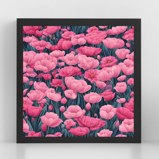 Blooming Pink Poppies Floral Pattern – Digital Download for Home Décor, Fashion & Creative Projects - ForArtHunters