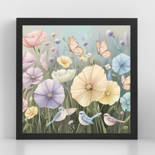 Meadow-Inspired Floral Art – Digital Download, Serene Nature Print for Home Décor & Gift Ideas - ForArtHunters