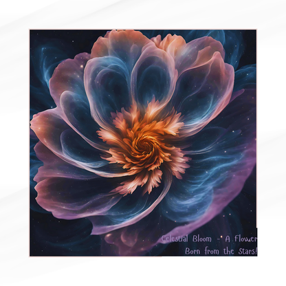 Nebula Petals – Celestial Botanical Art Print, Digital Download for Cosmic and Boho Home Décor - ForArtHunters