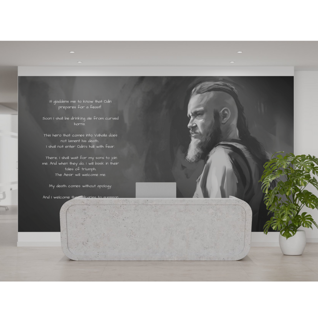 Vikings Movie Ragnar Lothbrok Printable Art, Viking-Inspired Digital Art, Ragnar Lothbrok Speech Design, Printable for T-Shirts & Mugs - ForArtHunters