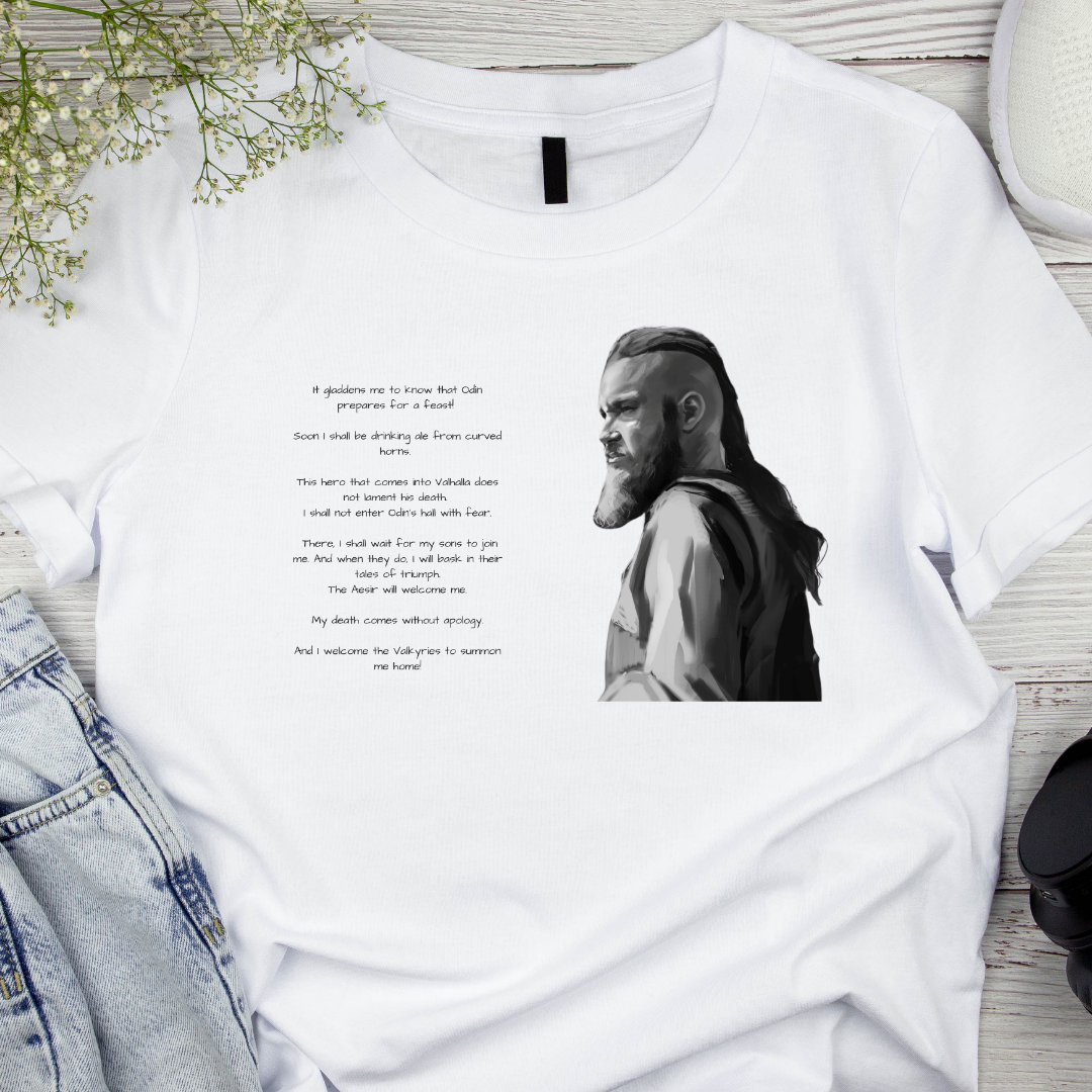 Vikings Movie Ragnar Lothbrok Printable Art, Viking-Inspired Digital Art, Ragnar Lothbrok Speech Design, Printable for T-Shirts & Mugs - ForArtHunters