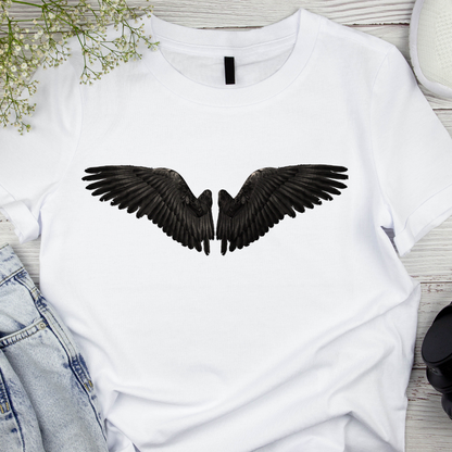 Black Angel Wings Digital Art | Spiritual Wall Décor, DIY Crafts and Meaningful Gifts for Modern Interiors Gift - ForArtHunters